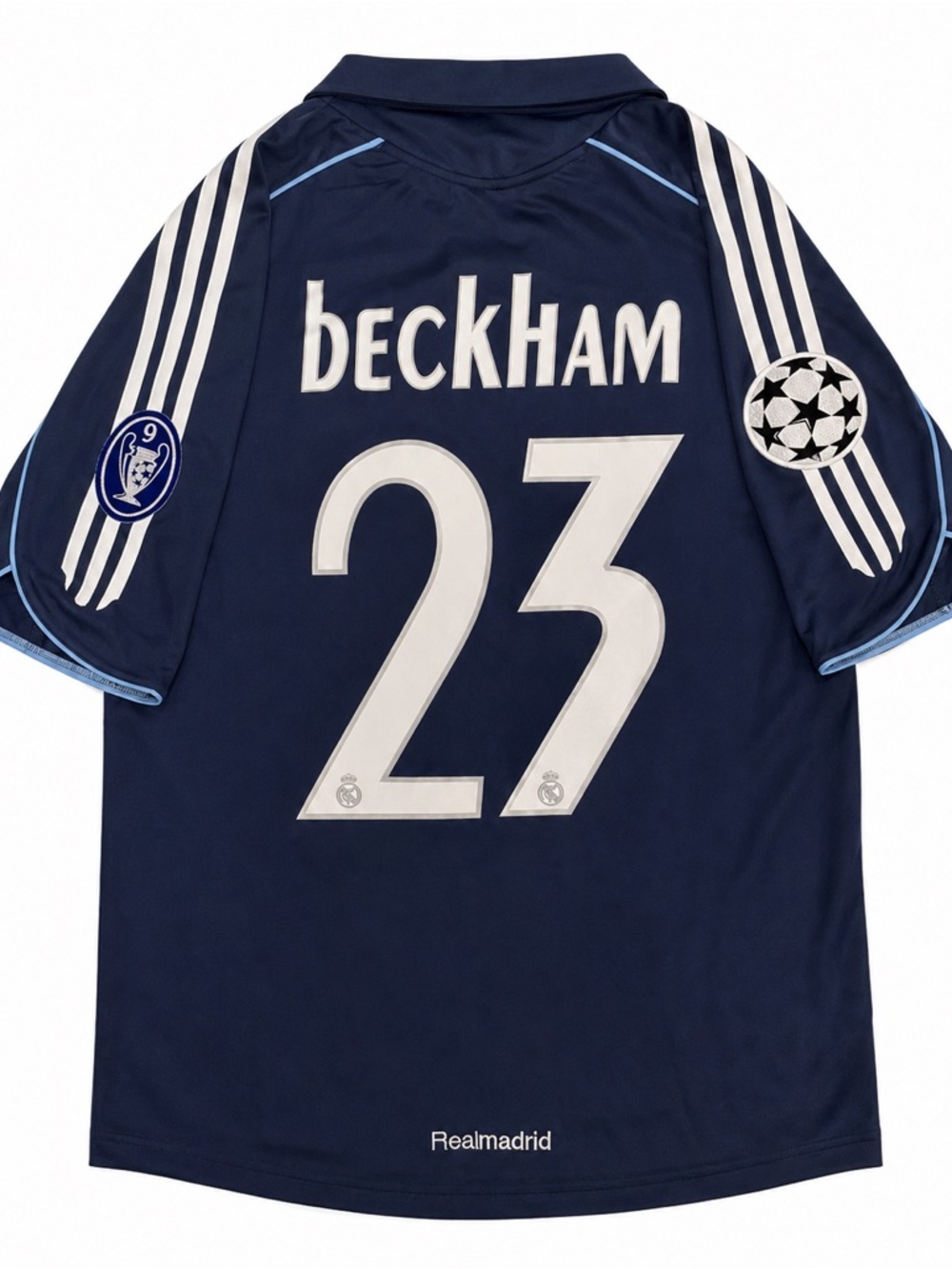 Beckham #23 Real Madrid Navy Blue Soccer Jersey Retro 2005/2006